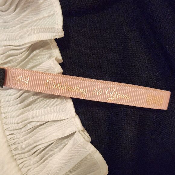 Ted Baker Kaarina Layered Look Black & White Ruffled Neck Sweater Sz 1UK/4 (S) - Picture 10 of 12